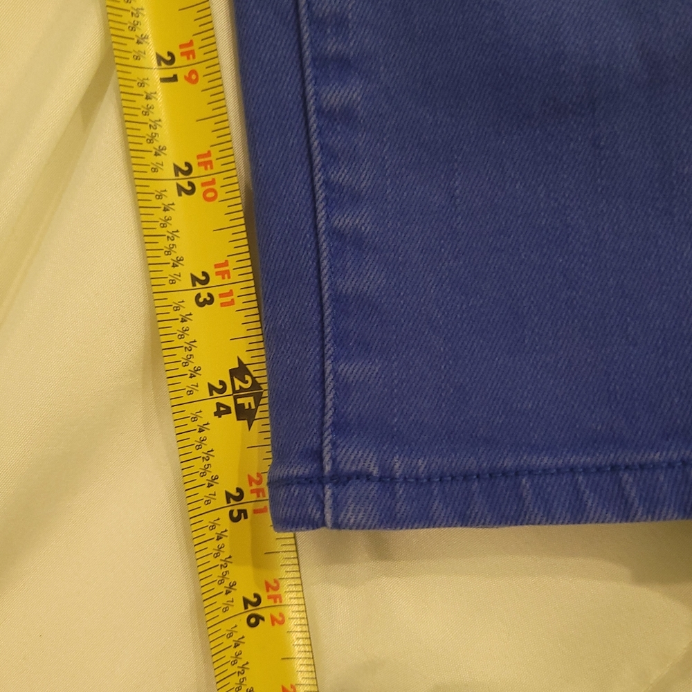 J Crew Toothpick Cropped Bright Blue Jeans, Size 27 - Picture 11 of 11